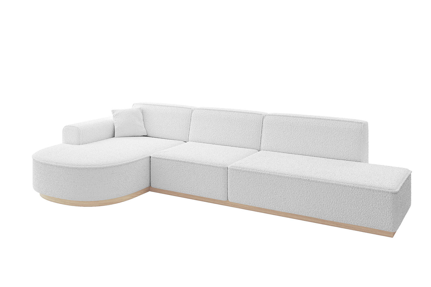 Altdecor Ecksofa Weiß 328x171 cm