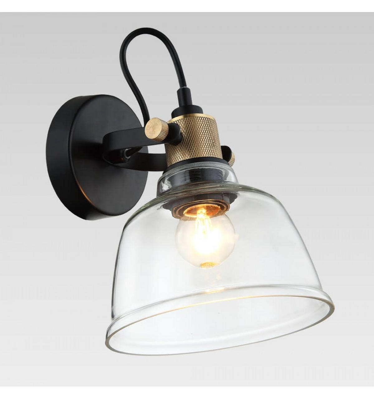 WANDLEUCHTE Linz, Transparant, 25cm - Transparent, Glas (16/25/21cm) - KOSILUM