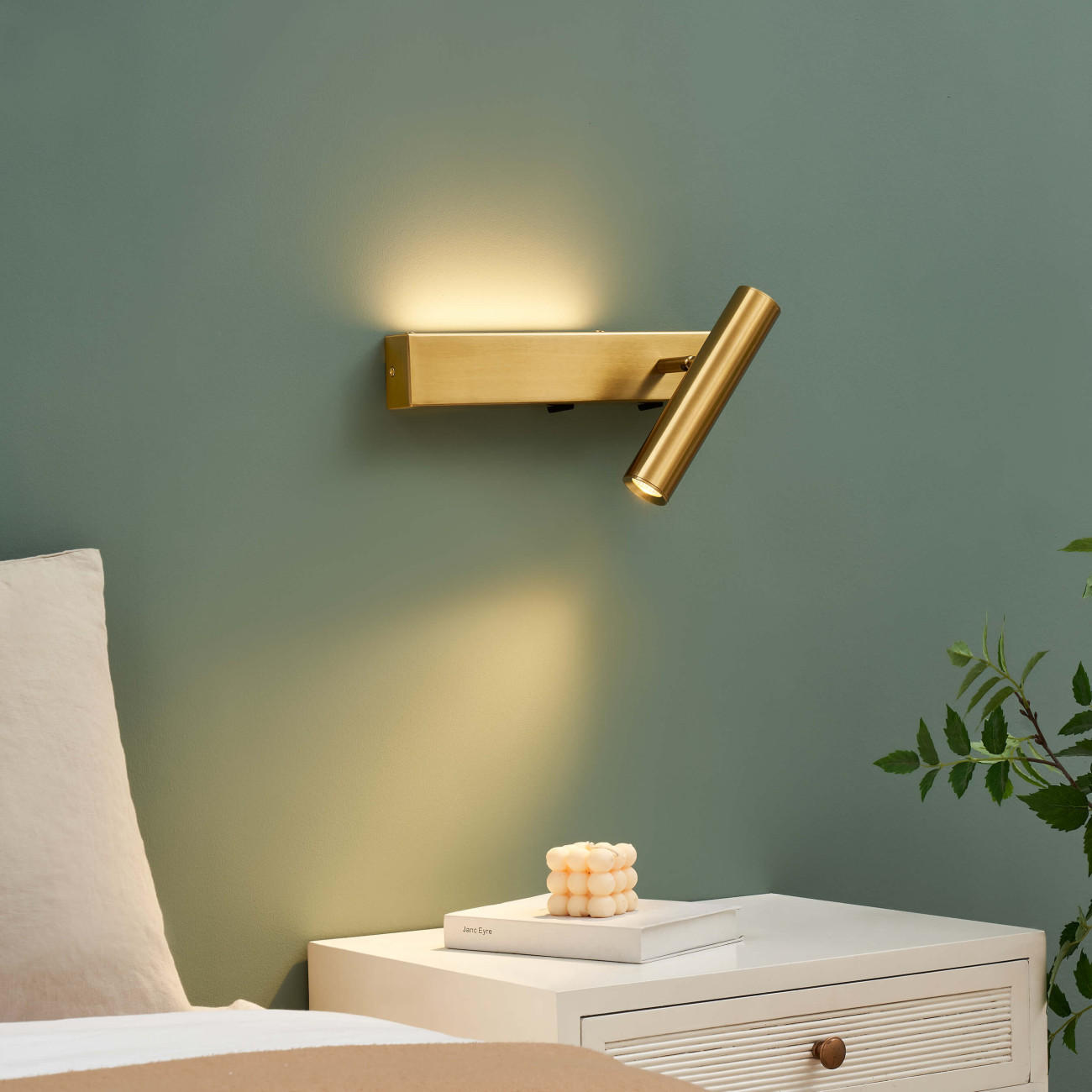 WANDLEUCHTE Lodvi, Messing, 30cm - Goldfarben, Metall (14/18.5/30cm) - KOSILUM