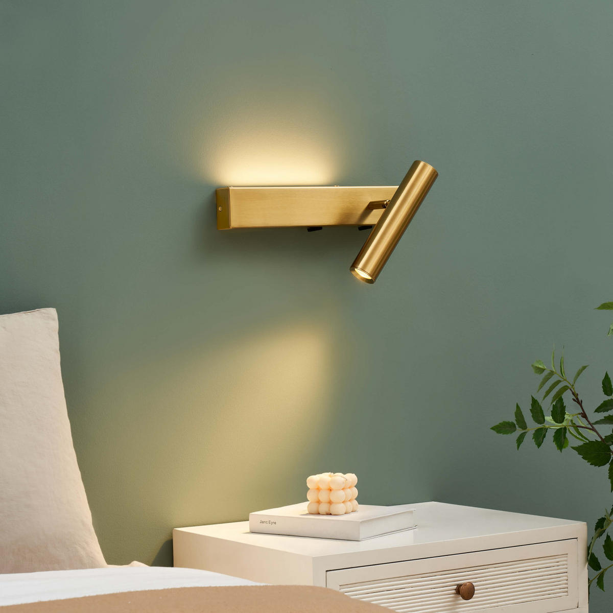 WANDLEUCHTE Lodvi, Messing, 30cm - Goldfarben, Metall (14/18.5/30cm) - KOSILUM
