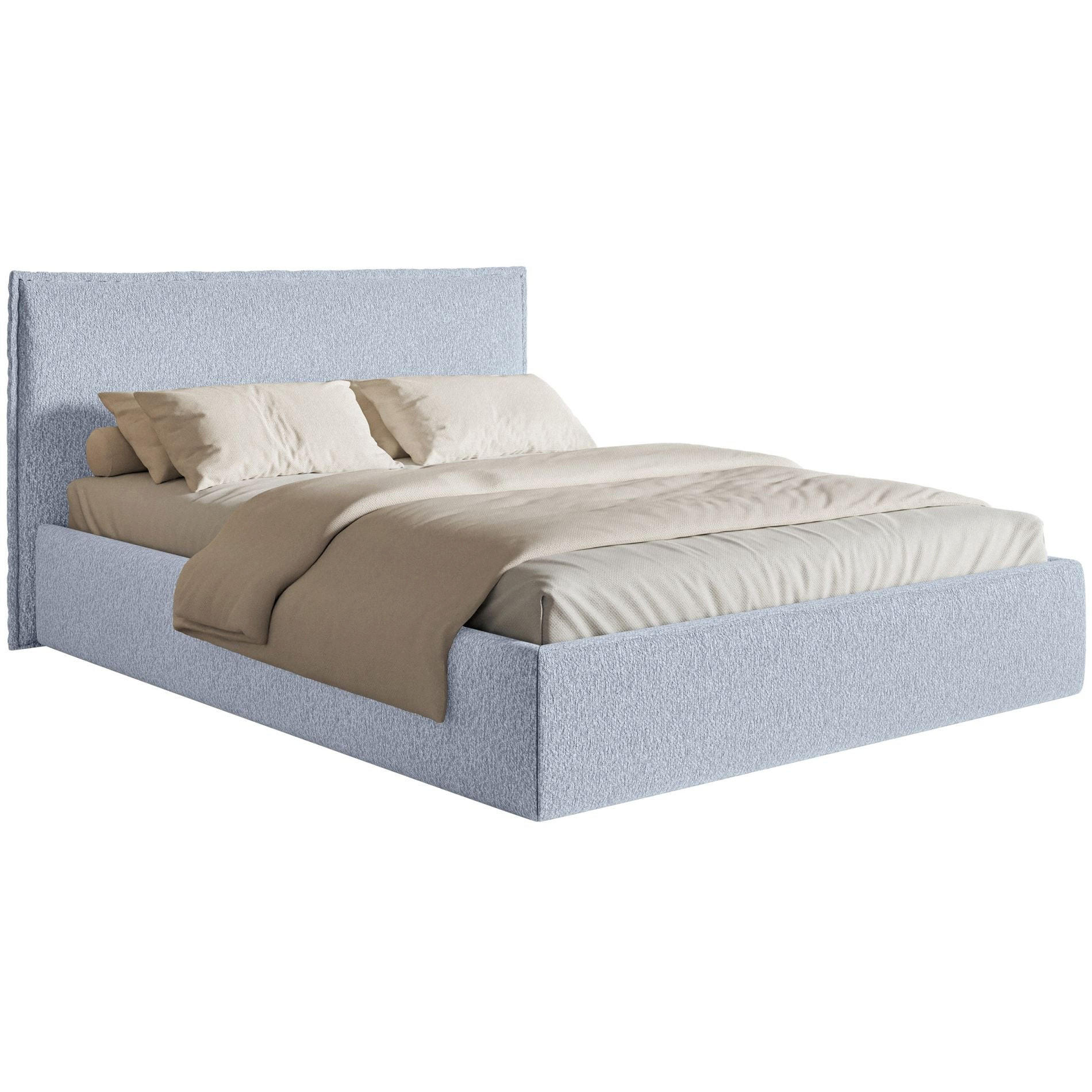 Selsey ČALOUNĚNÁ POSTEL Softie Slim světle modrá ženylka 140x200