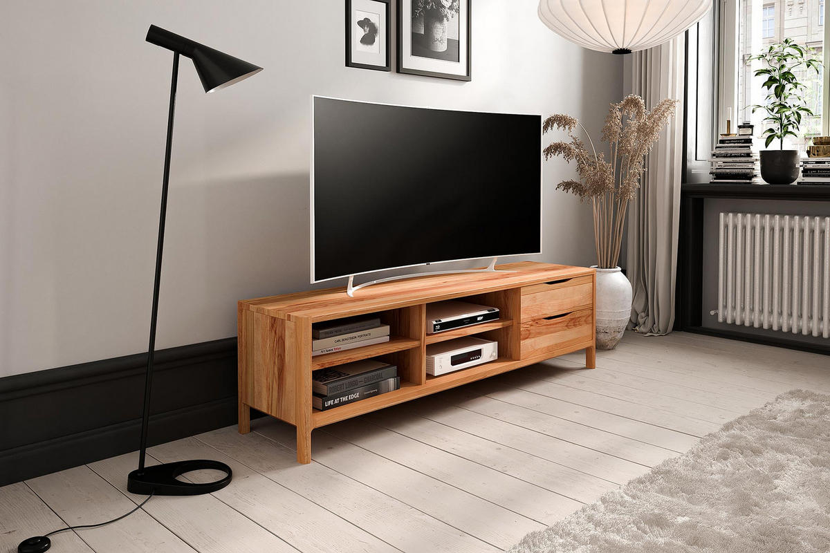 TV-SCHRANK PAUL Kernbuche - Kernbuche, Holz (160/48/50cm) - byoak