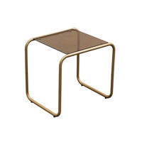 BEISTELLTISCH Ventana - Braun - 50/40/45 cm - Braun, Metall (50/40/45cm) - Leitmotiv