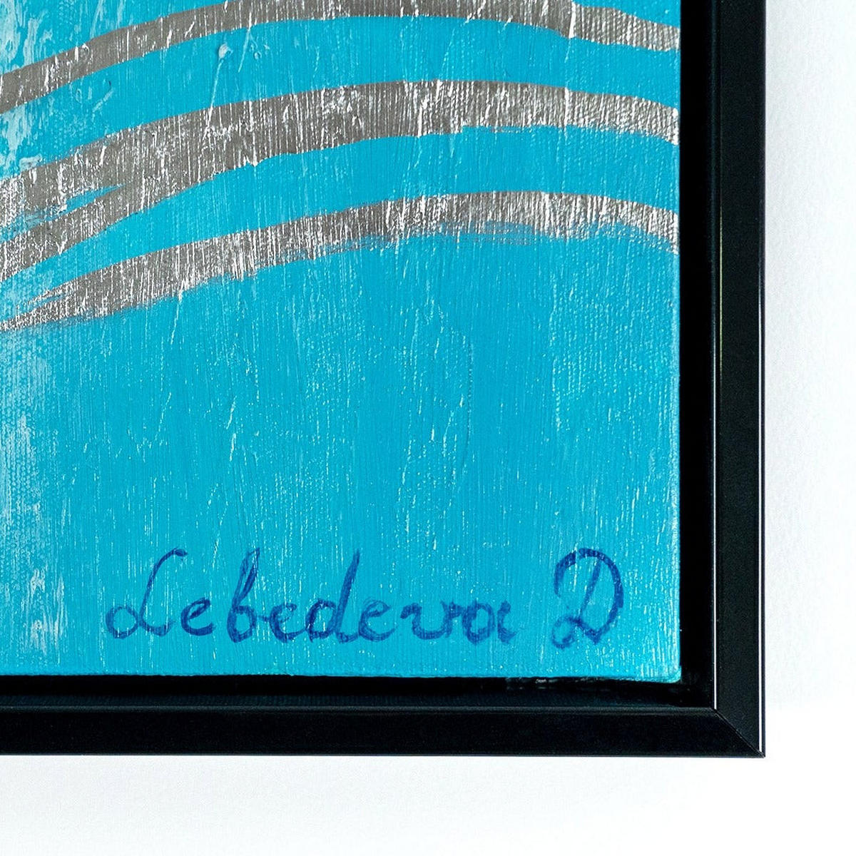 GEMÄLDE Reisende Fische Schattenfugenrahmen schwarz 120x40 cm - Schwarz, Holz (120/40cm) - YS-art gallery