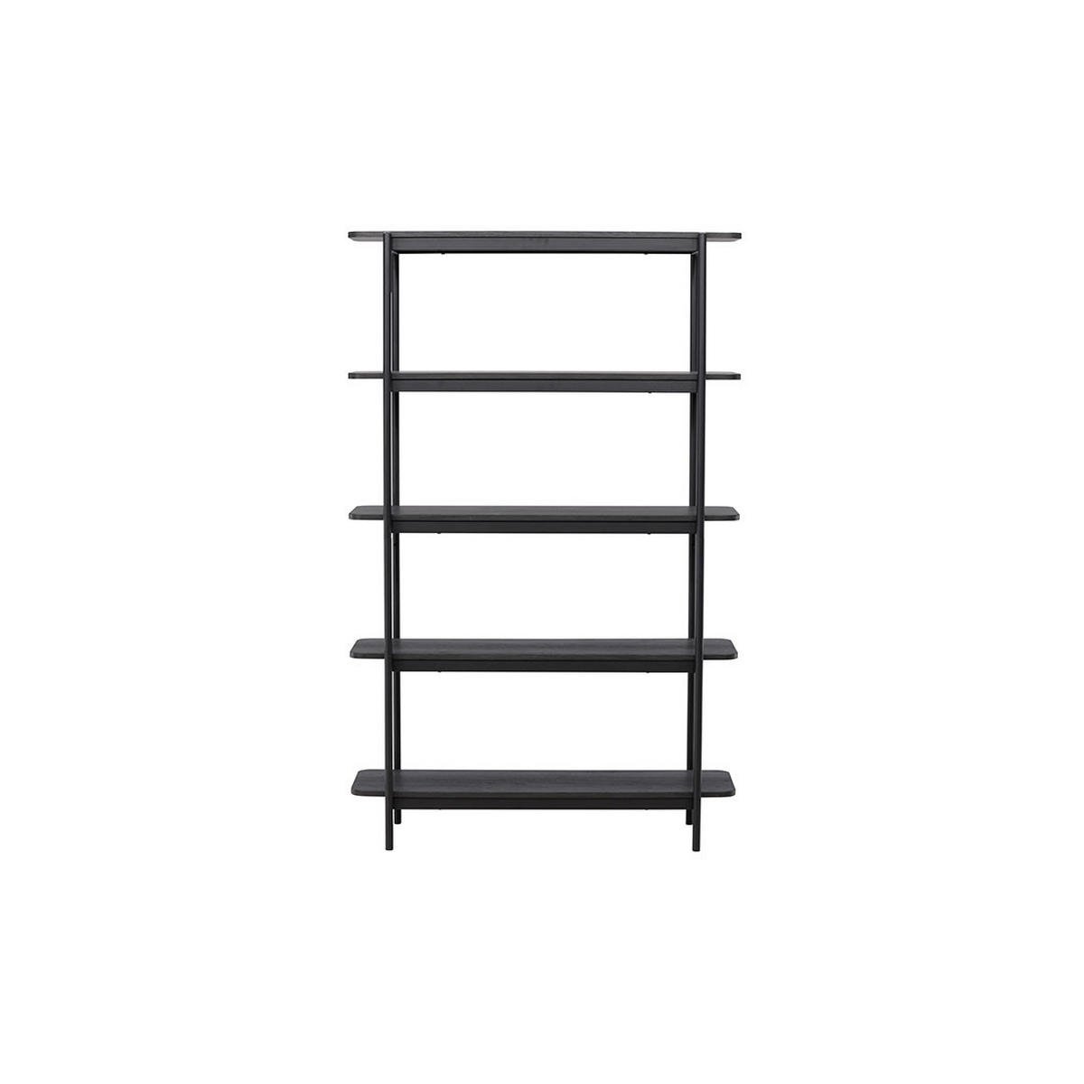 REGAL, Heim, Schwarz, Stahl, 120 x 40 x 190 cm - Schwarz, Metall (120/190/40cm) - ebuy24