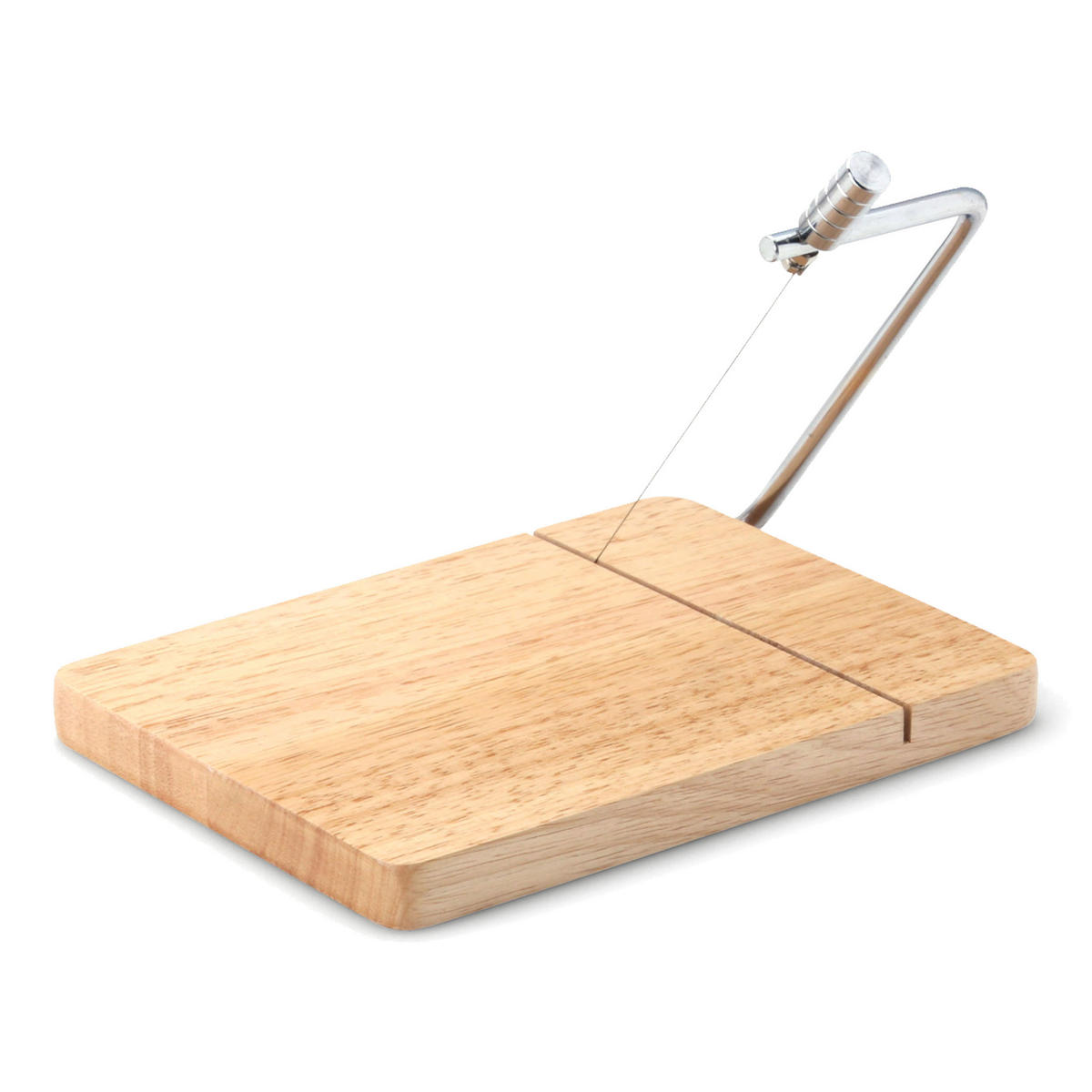 KÄSEBRETT mit Messer, Gummibaumholz, 3028 - Braun, Holz (23/25cm) - Continenta