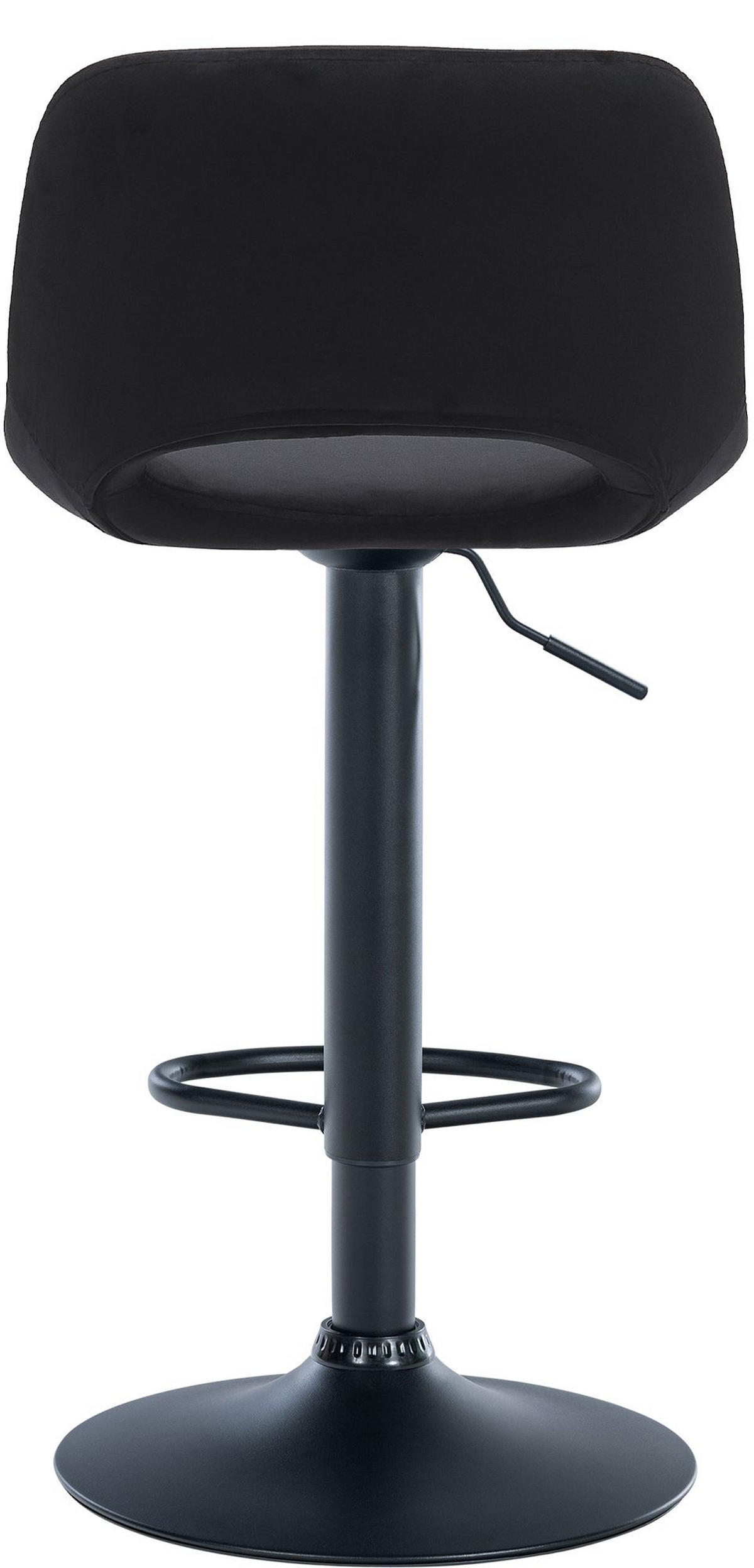 BARHOCKER 2er-Set JAKSON Schwarz Samt Schwarz - Schwarz, Textil/Metall (42/86/46cm) - DELUKE