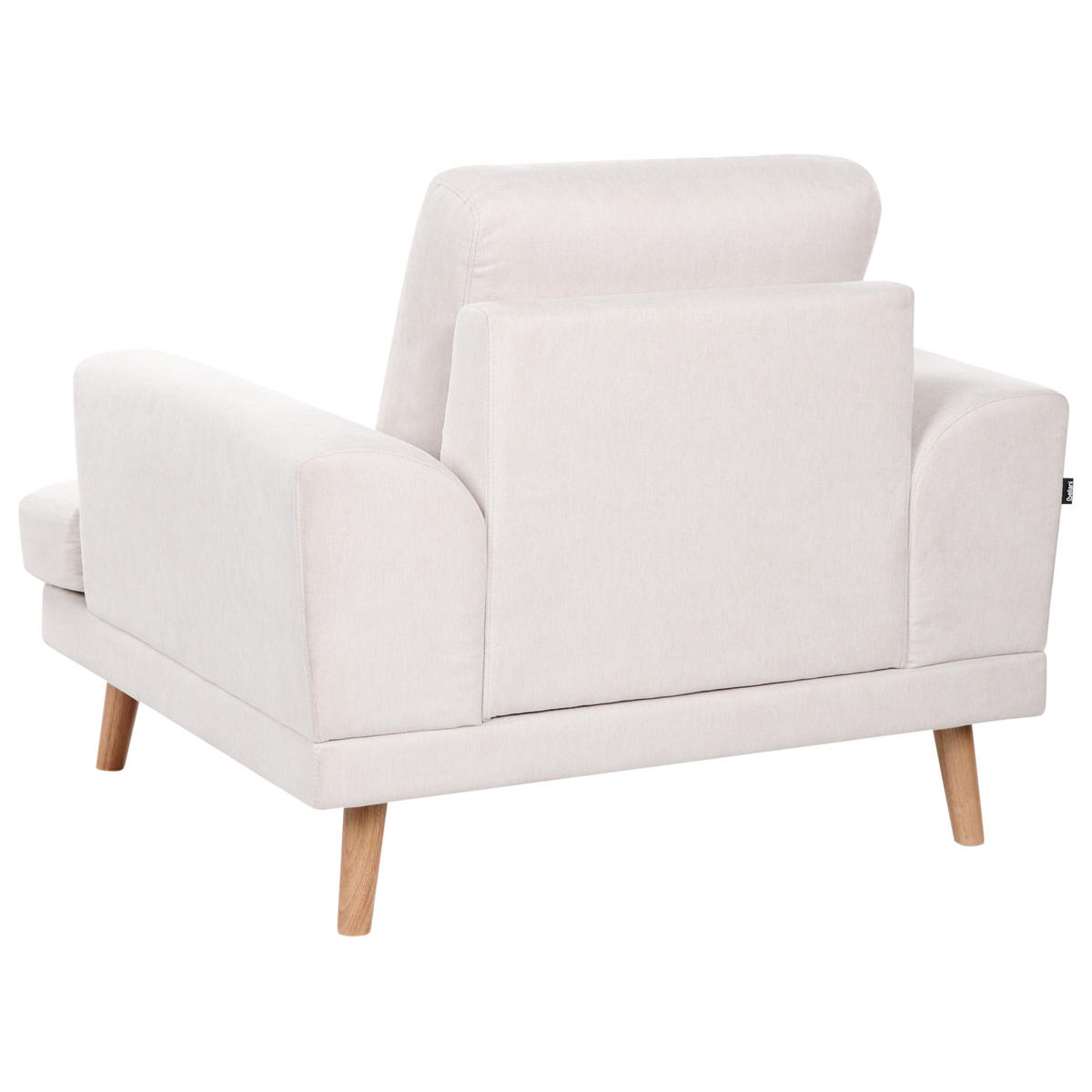 SESSEL Stoff Hellbeige Kildal - Beige, Textil (114/90/96cm) - Beliani