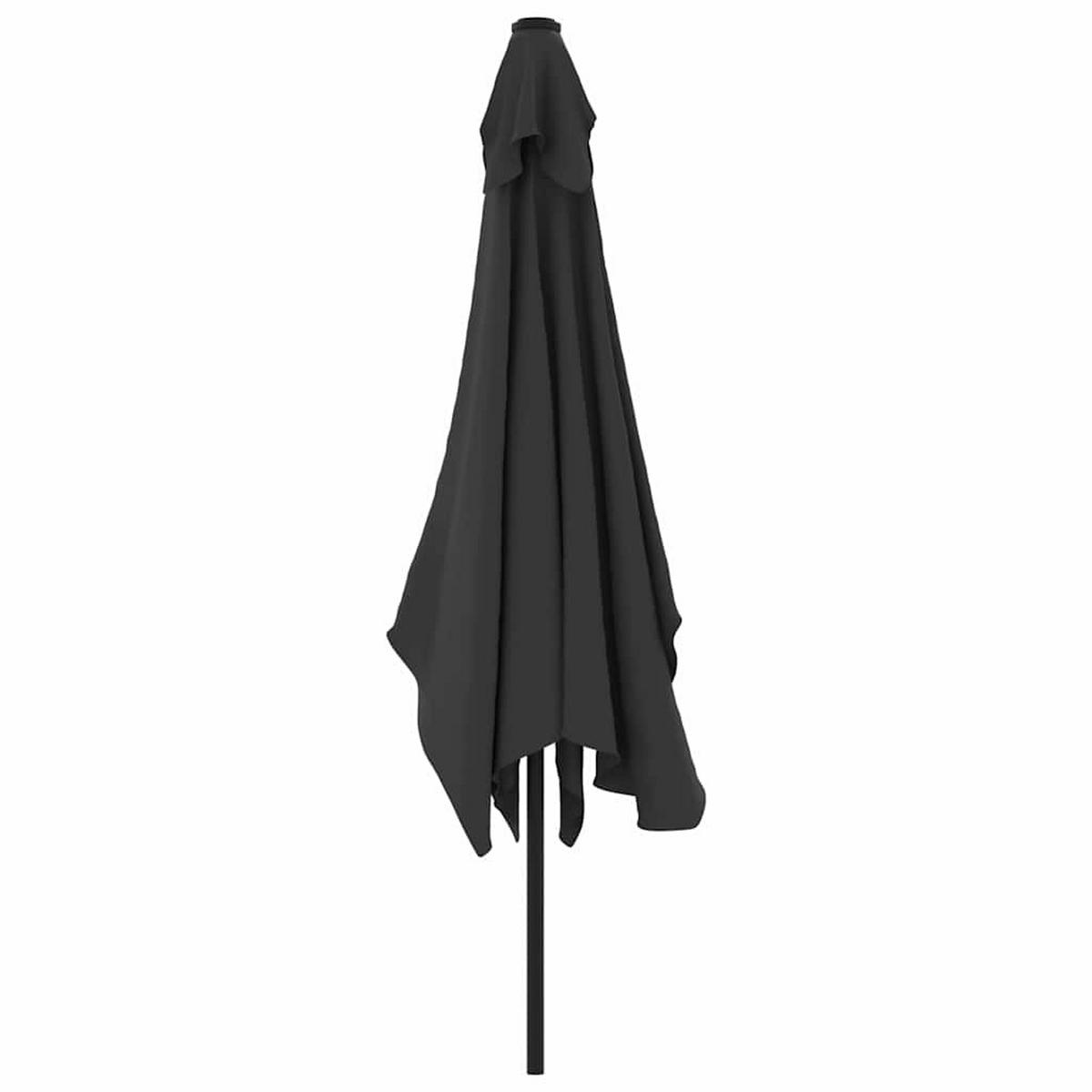 SONNENSCHIRM Mit Metall-Mast 300/200 Cm Anthrazit - Anthrazit, Textil (600/600cm) - vidaXL