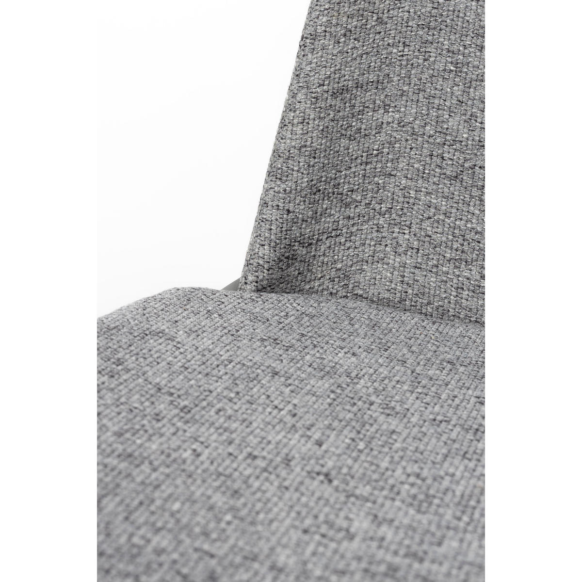 ESSZIMMERSTUHL Clip Grau - 2 er Set - Grau, Textil (51/81.5/48cm) - Zuiver