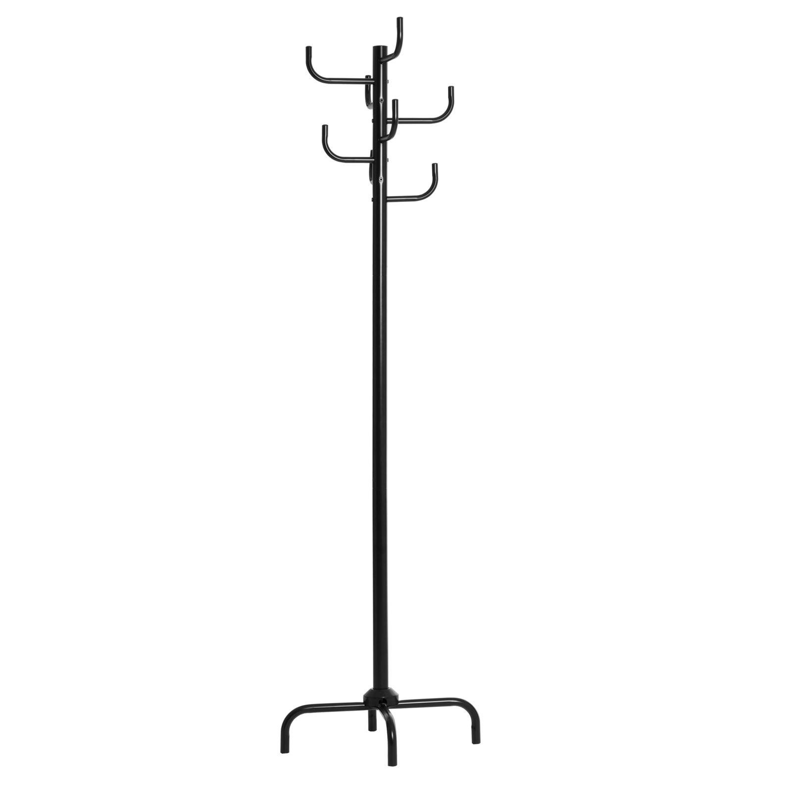 Idimex Kleiderständer Schwarz 49x177x49 cm