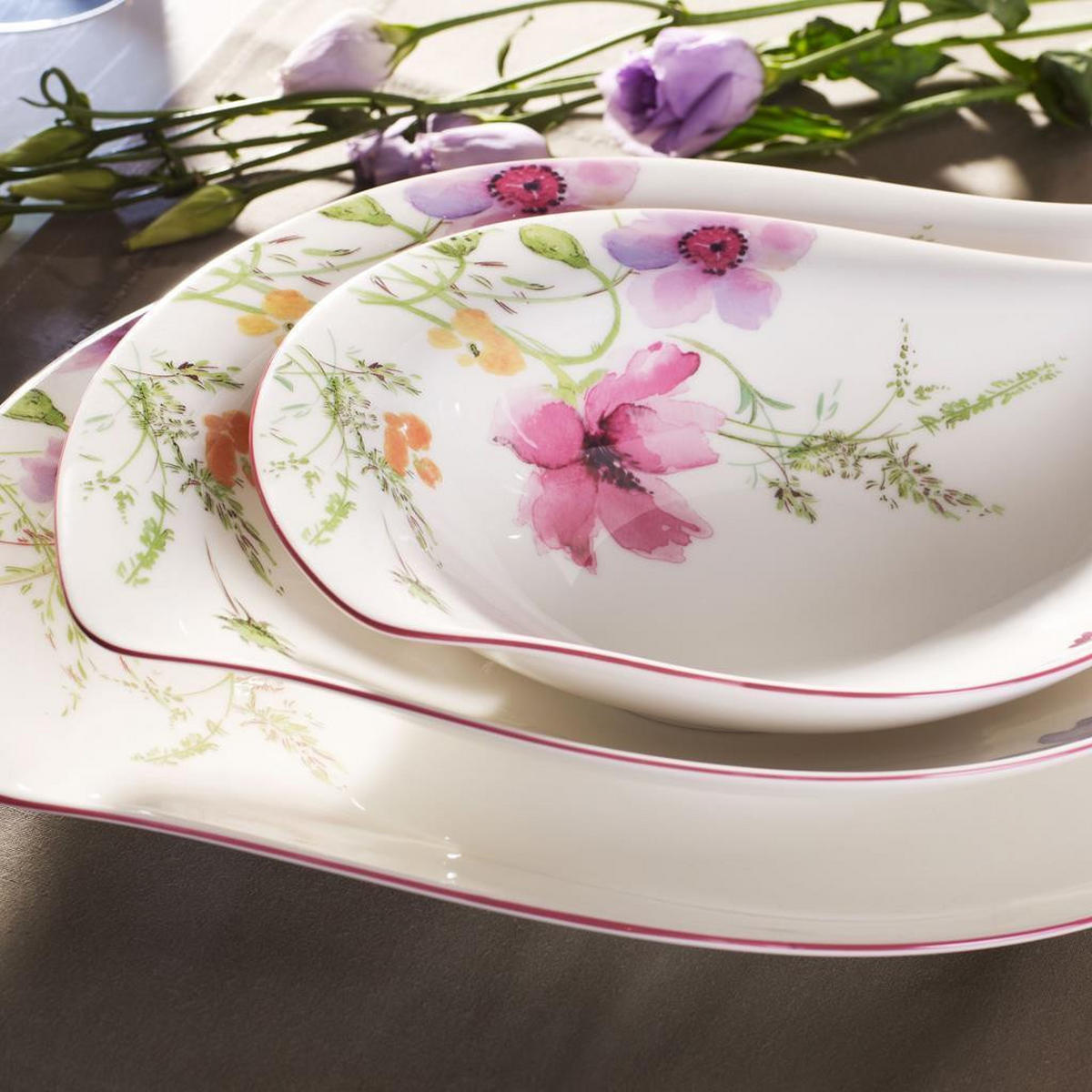 SCHALEN Mariefleur Serve & Salad bunt 29 x 21 cm 6er Set - Multicolor, Keramik (1cm) - Villeroy & Boch