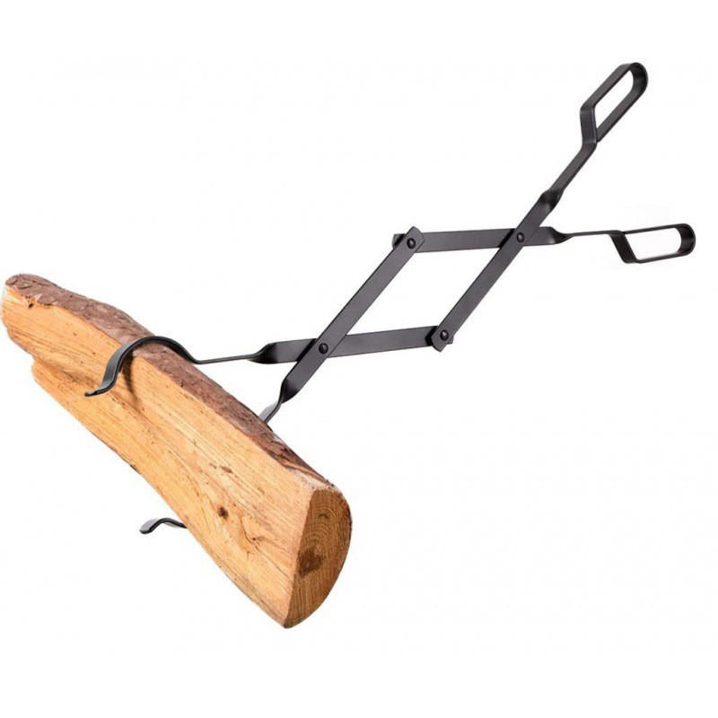 ZANGE – Kaminzubehör für Campingkamine, Kamine im Haus und Öfen im Freien – 66 cm - Schwarz, Metall (66/6.3/6.3cm) - DCA