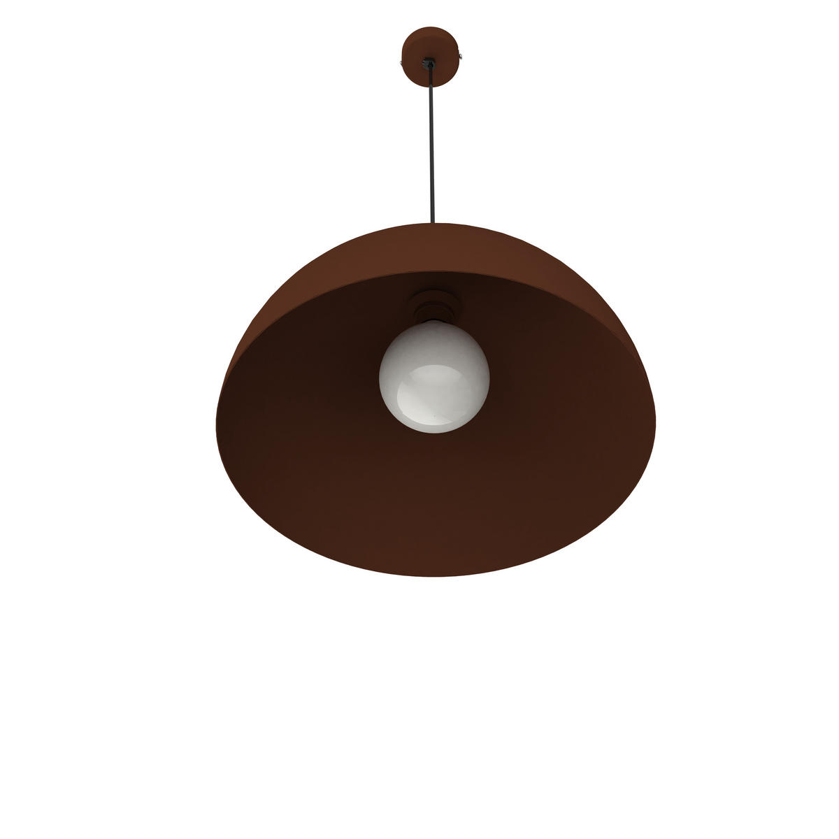 HÄNGELEUCHTE - Dunkelbraun, Metall (40/40/20cm) - Lumicom