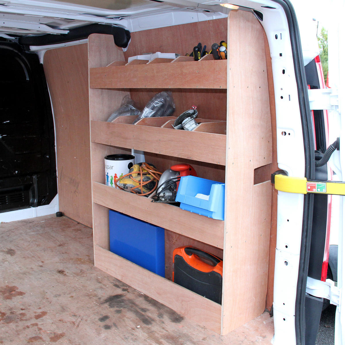FAHRZEUGREGAL Ford Transit - Braun, Holzwerkstoff (102/136/30cm) - Monstershop
