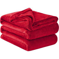 KUSCHELDECKE Rot 220 x 240 cm - Rot, Textil (220/240cm)
