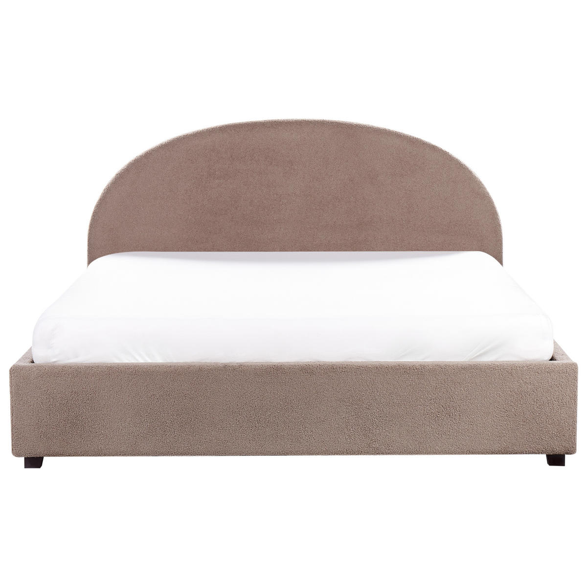 KÁRPITOZOTT ÁGY 180x200 cm Bézs Vaucluse - taupe, textil (180/200cm) - Beliani