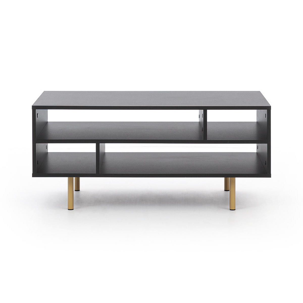 COUCHTISCH Nador-132 - Schwarz, Holzwerkstoff (60/100/45cm) - Lomado