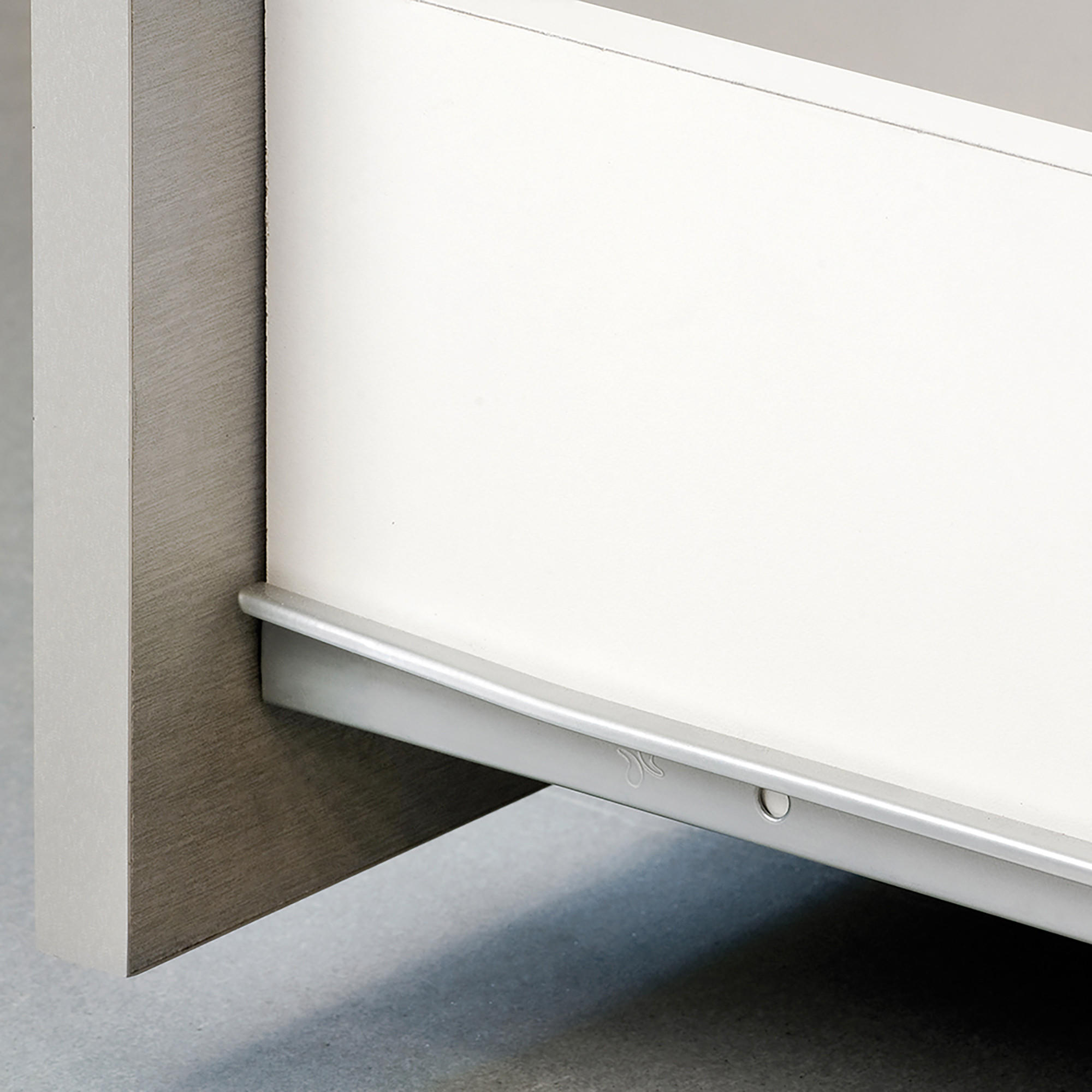 SCHUBLADENFÜHRUNGEN T30, Drop Locking, Länge 600mm, TeilVollauszug, Stahl, Metallic Grau 5er-set - Silberfarben, Metall (1.3/4/30cm) - EMUCA