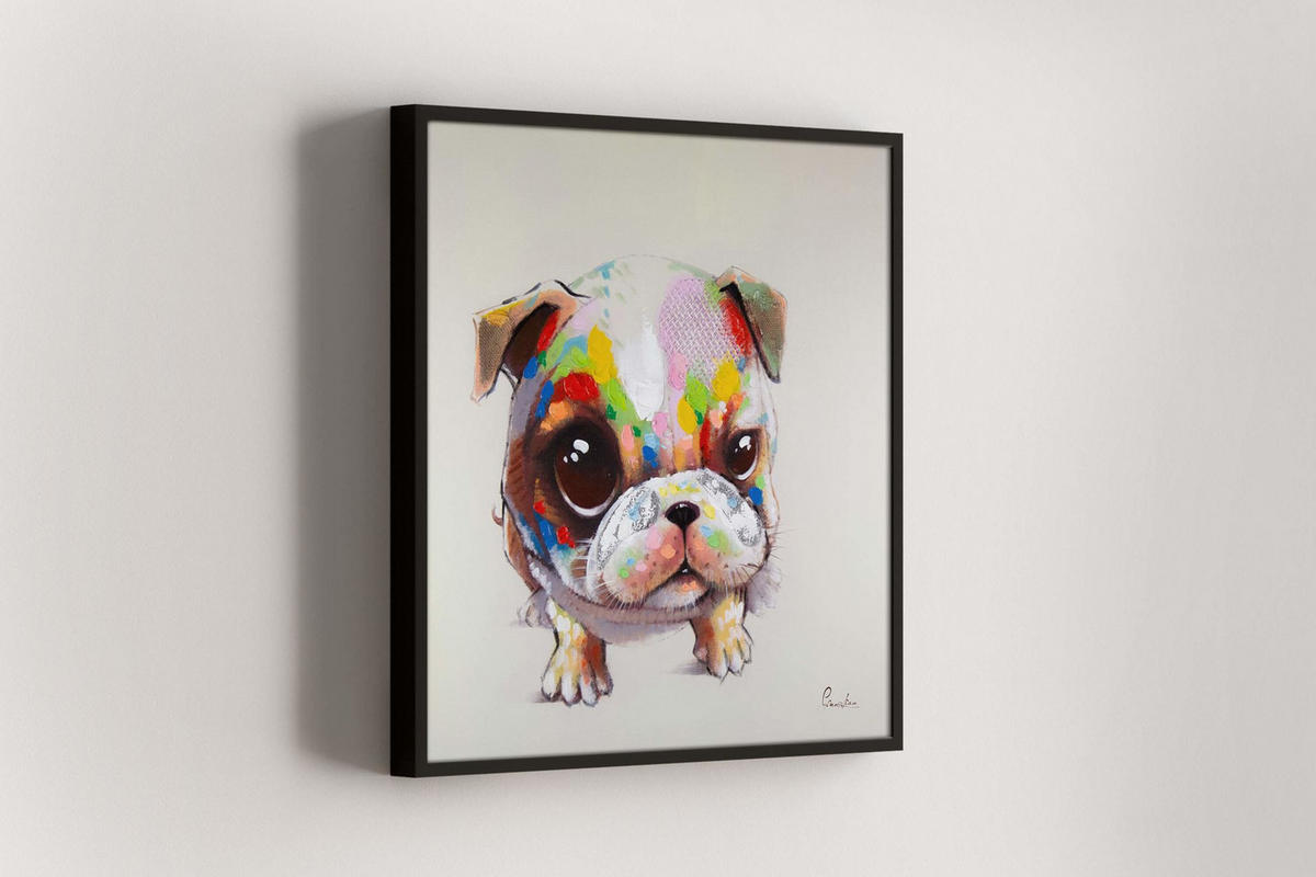 ACRYLBILD HANDGEMALT 80/80 cm - Multicolor, Holz/Textil (80/80cm) - KUNSTLOFT