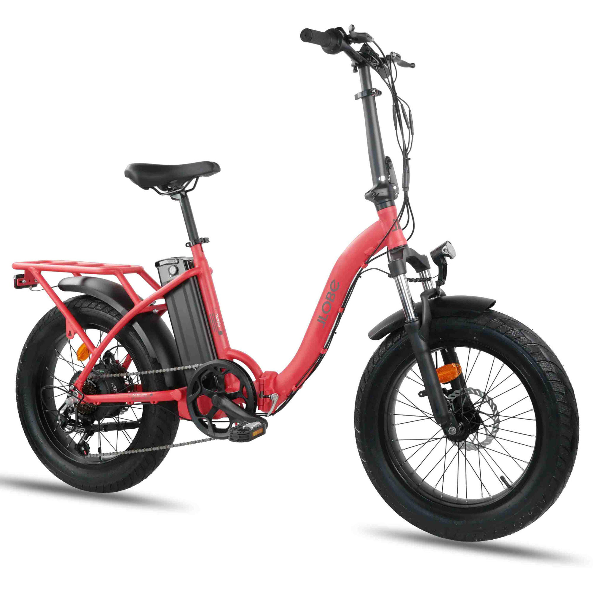 FALT E-BIKE 20" TERRAIN, ROT - Grau, Metall (125cm) - LLOBE