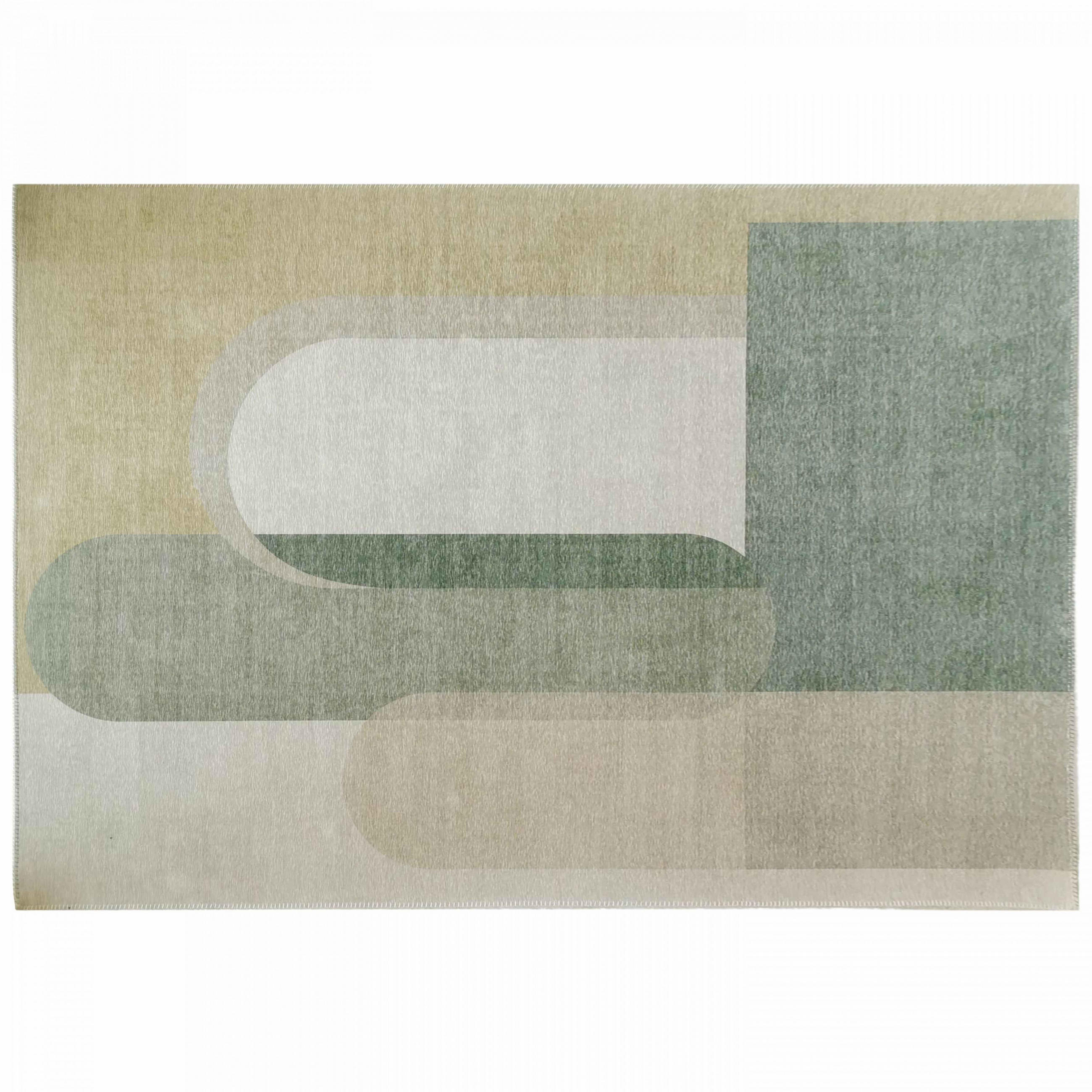 TEPPICH, 120 x 170 cm, Grün - Grün, Textil (180/120cm) - Oviala