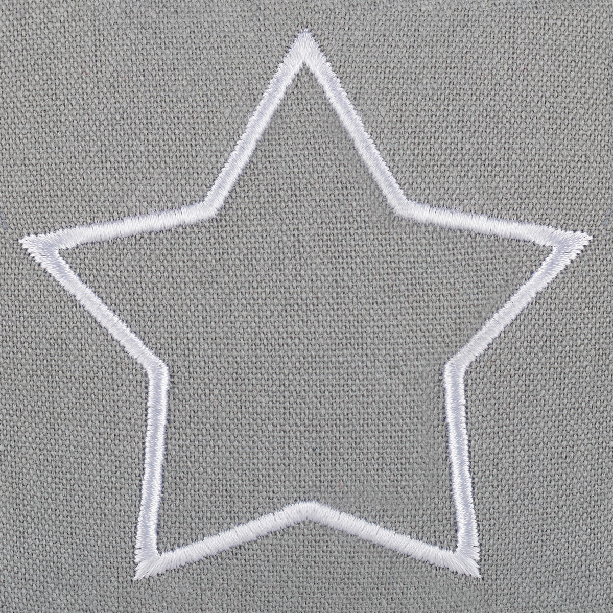 TÜRSTOPPER Dunkelgrau Sack Sternmotiv - Grau, Naturmaterialien/Textil (14/10cm) - Relaxdays