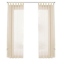 SCHLAUFENGARDINEN Voile 2er Set 175x140 cm Creme - Creme, Textil (140/175cm) - Gardinenbox.eu