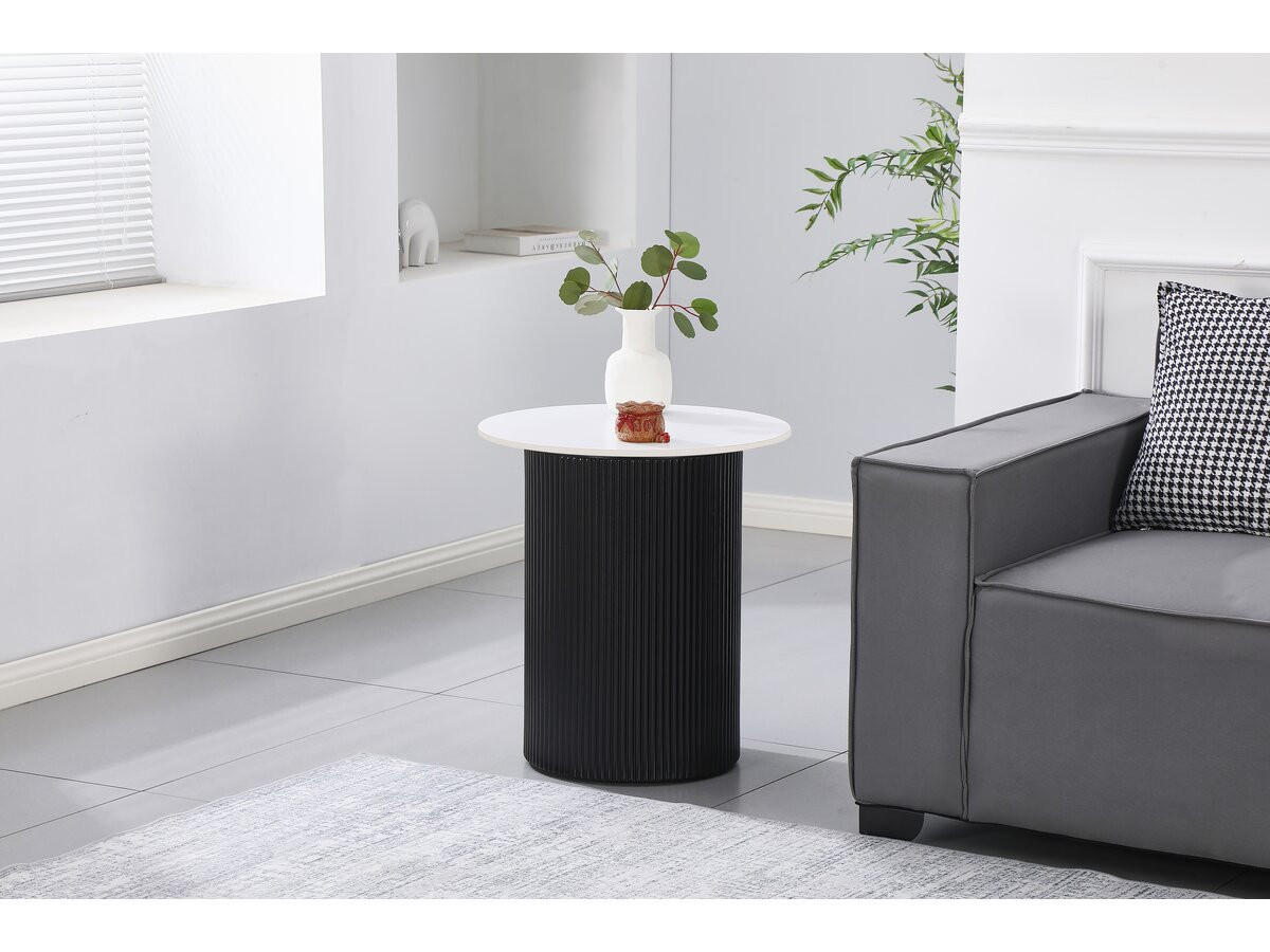 COUCHTISCH eclat Weiß - Weiß, Keramik (50/50/55cm) - Habitat Garten