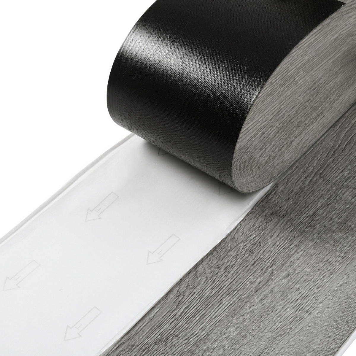 VINYLBODEN 5m²/36-TLG. selbstklebend PVC - Dunkelgrau, Kunststoff (0.2/91.5/15.2cm) - Livingandhome