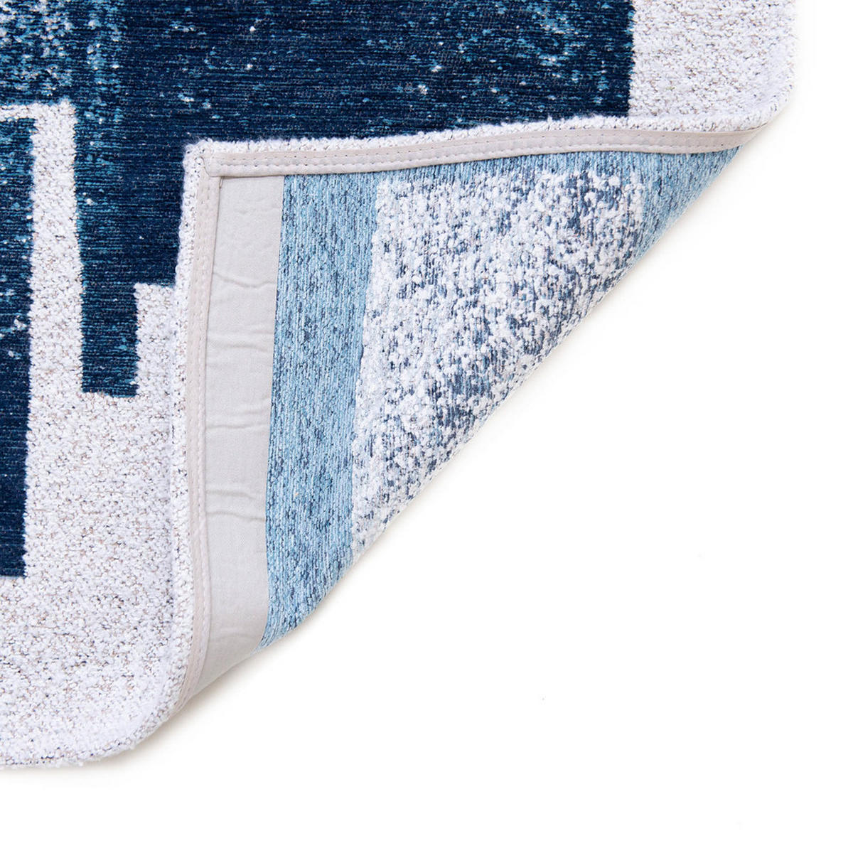 TEPPICH Ice Blue Craft 140/200 cm - Blau, Textil (140/200cm) - Louis De Poortere