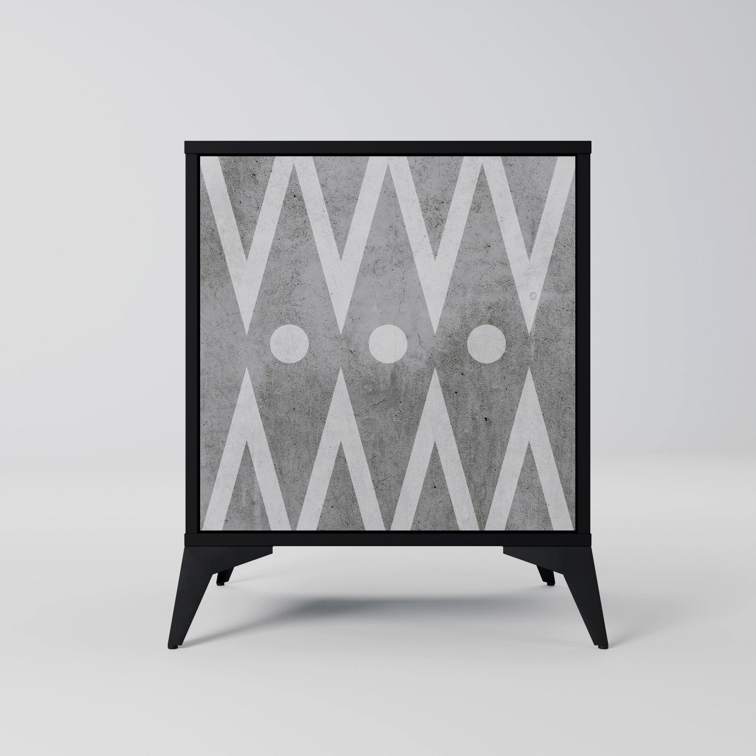 SpaceRebels Sideboard Schwarz 57.5x70.5x42 cm