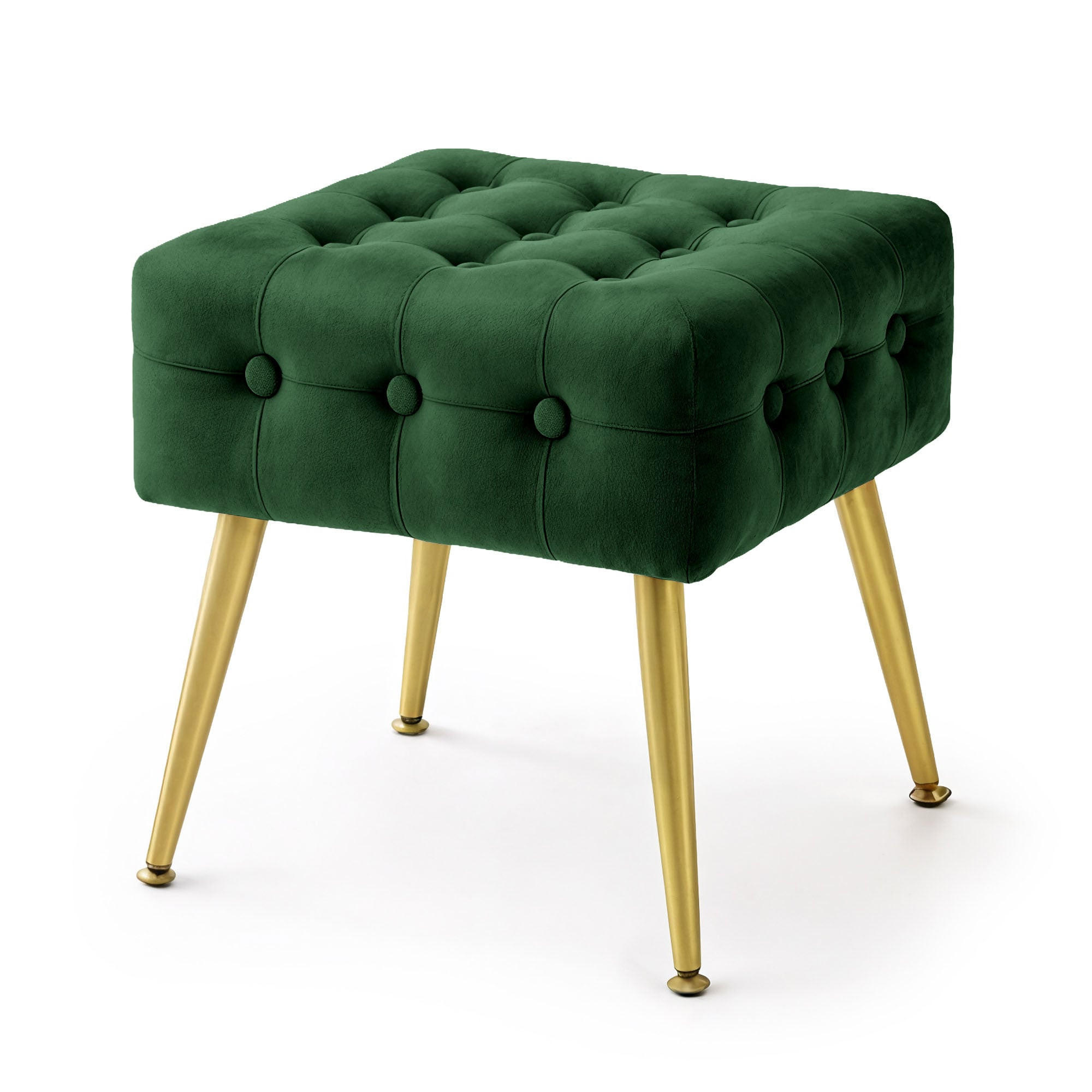 RAUMHIRSCH FURNITURE ČALOUNĚNÁ LAVIČKA s sametovým vzhledem, zelená 40/42/40