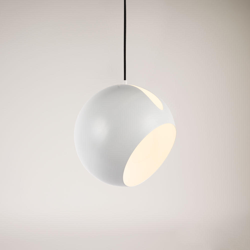 PENDELLEUCHTE Ball Weiß Ø 30cm - Weiß, Metall (30/30/30cm) - s.luce