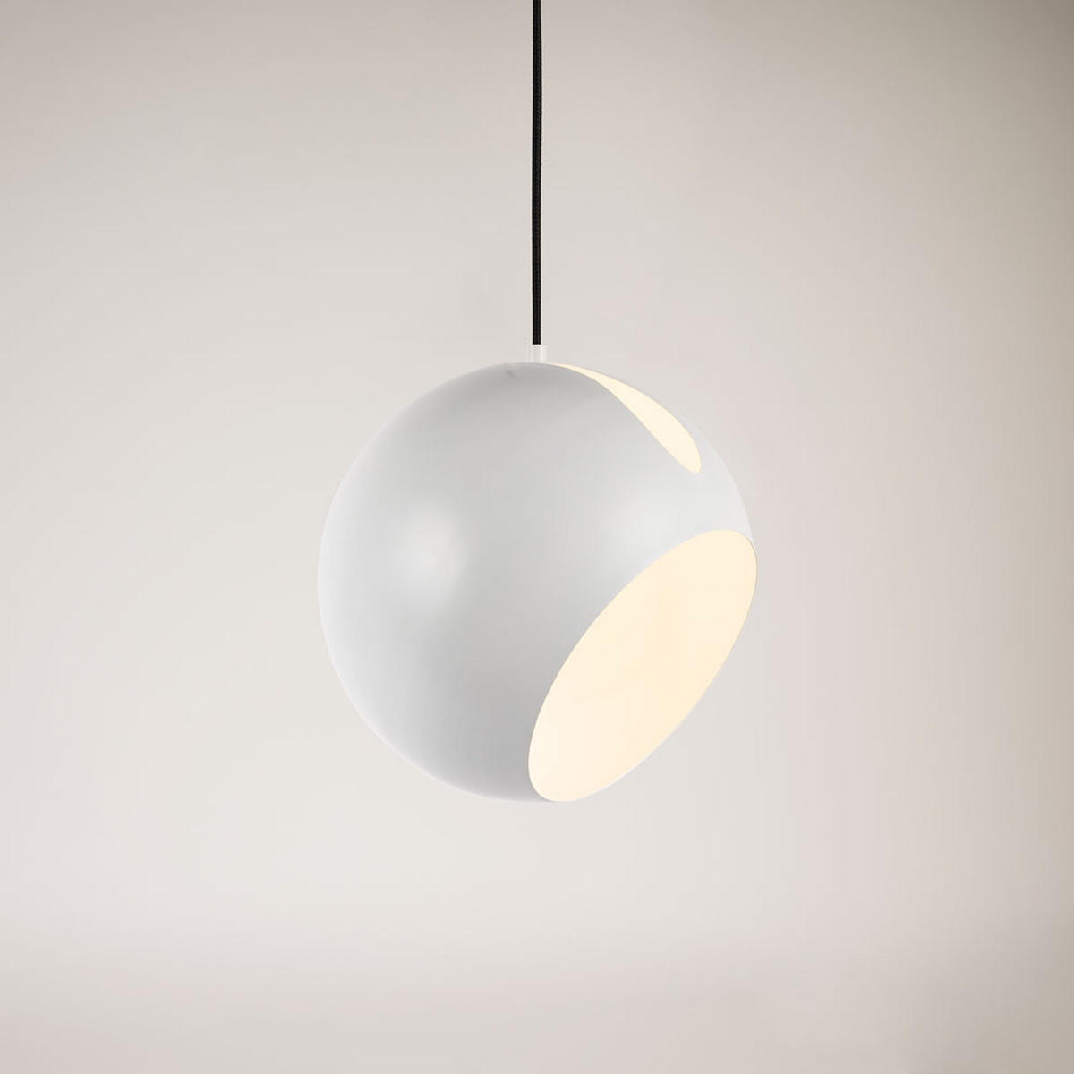 PENDELLEUCHTE Ball Weiß Ø 30cm - Weiß, Metall (30/30/30cm) - s.luce