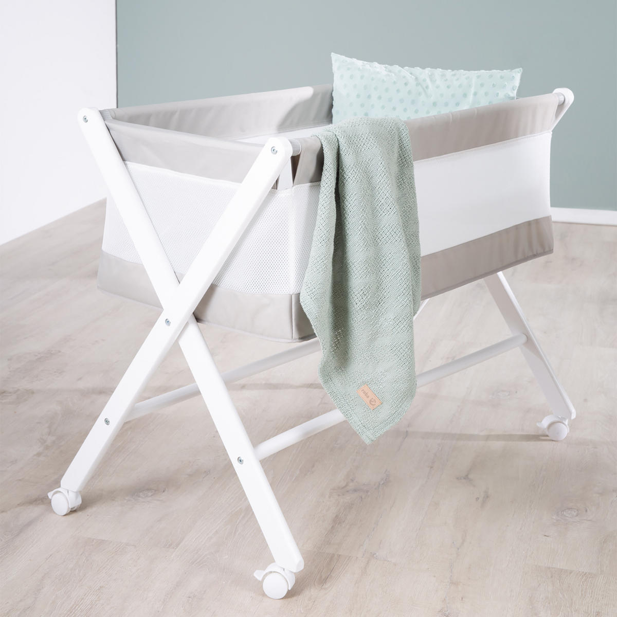 BEISTELLBETT 85 x 45 cm - Weiß, Holzwerkstoff (45/85cm) - Roba