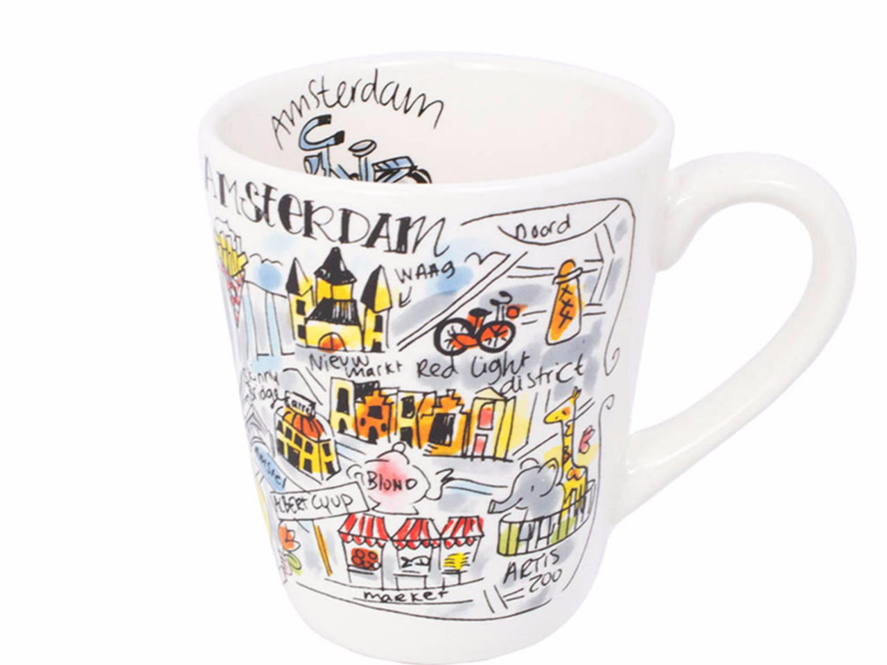 BECHER Amsterdam in Bunt - 350 ml - Multicolor, Keramik (0.35L) - Blond Amsterdam