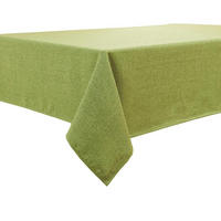 TISCHDECKE Avocadogrün 140 x 240 cm wasserabweisend Leinenoptik - Grün, Textil (240/140/1.5cm)