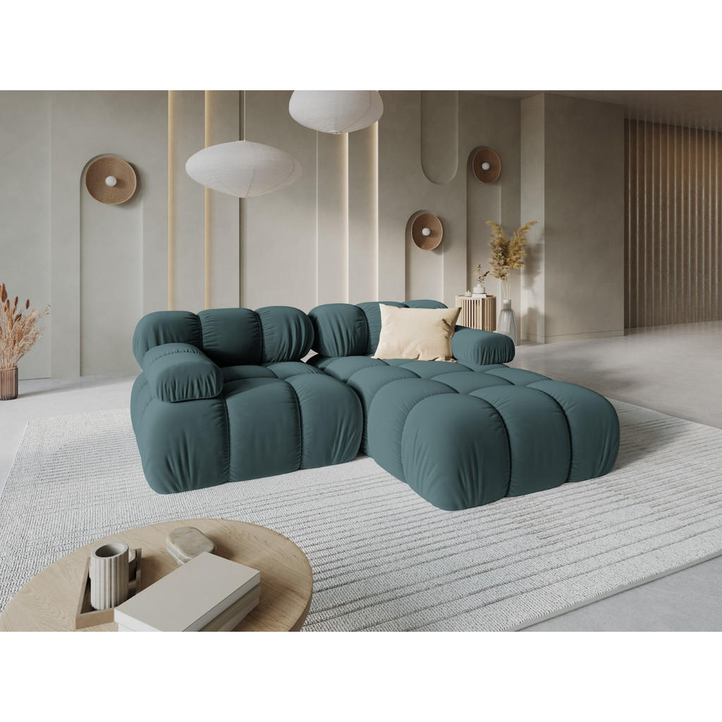 Thumbnail - Micadoni Modulares-Ecksofa, Petrol, Textil, 3-Sitzer, L-Form, 191x157 cm, Hergestellt in Europa, Oeko-Tex®, Wohnzimmer, ...