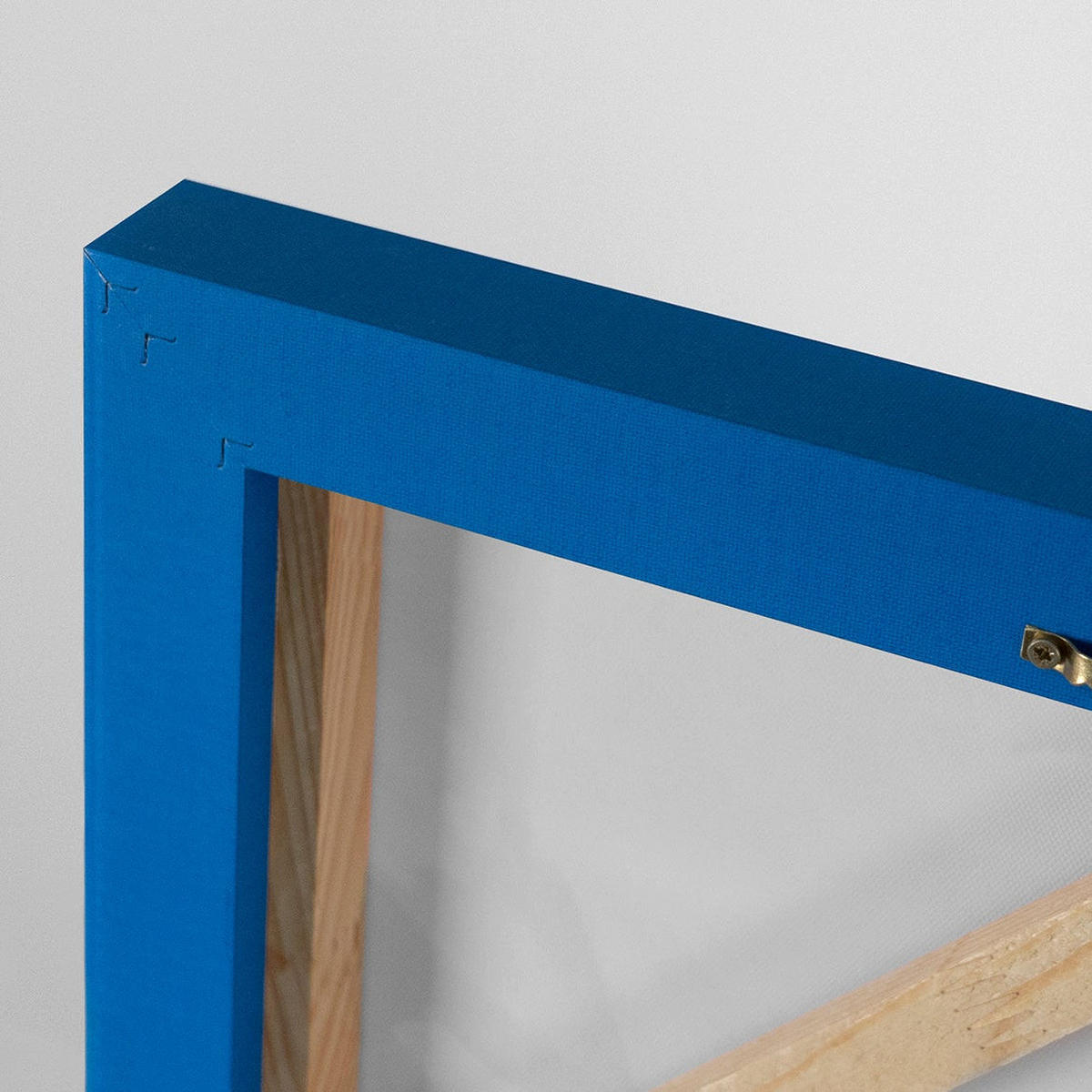 GEMÄLDE Yachten und Hafen Schattenfugenrahmen Blau 120x80 cm - Blau, Holz (120/80cm) - YS-art gallery