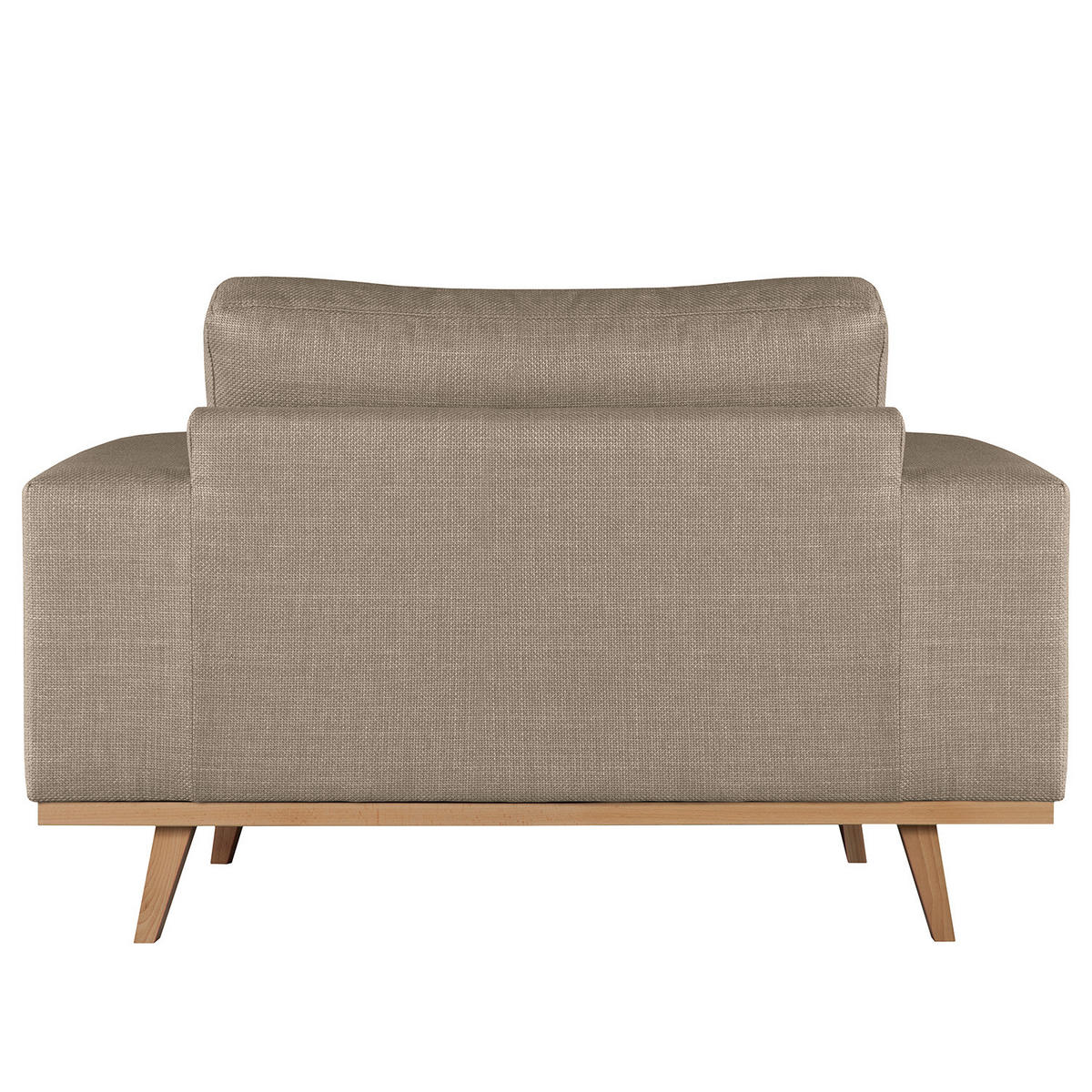 SESSEL - Taupe/Buchefarben, Holz/Buchenholz (122/81/88cm) - home24