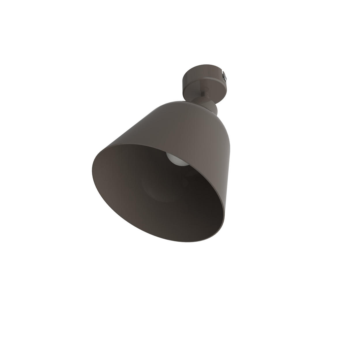 DECKENLEUCHTE - Graubraun, Metall (16/16/21cm) - Lumicom