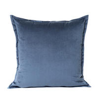 KOPFKISSENBEZUG Nantu blau 45/45 cm - Blau, Textil (45/45cm) - Homla