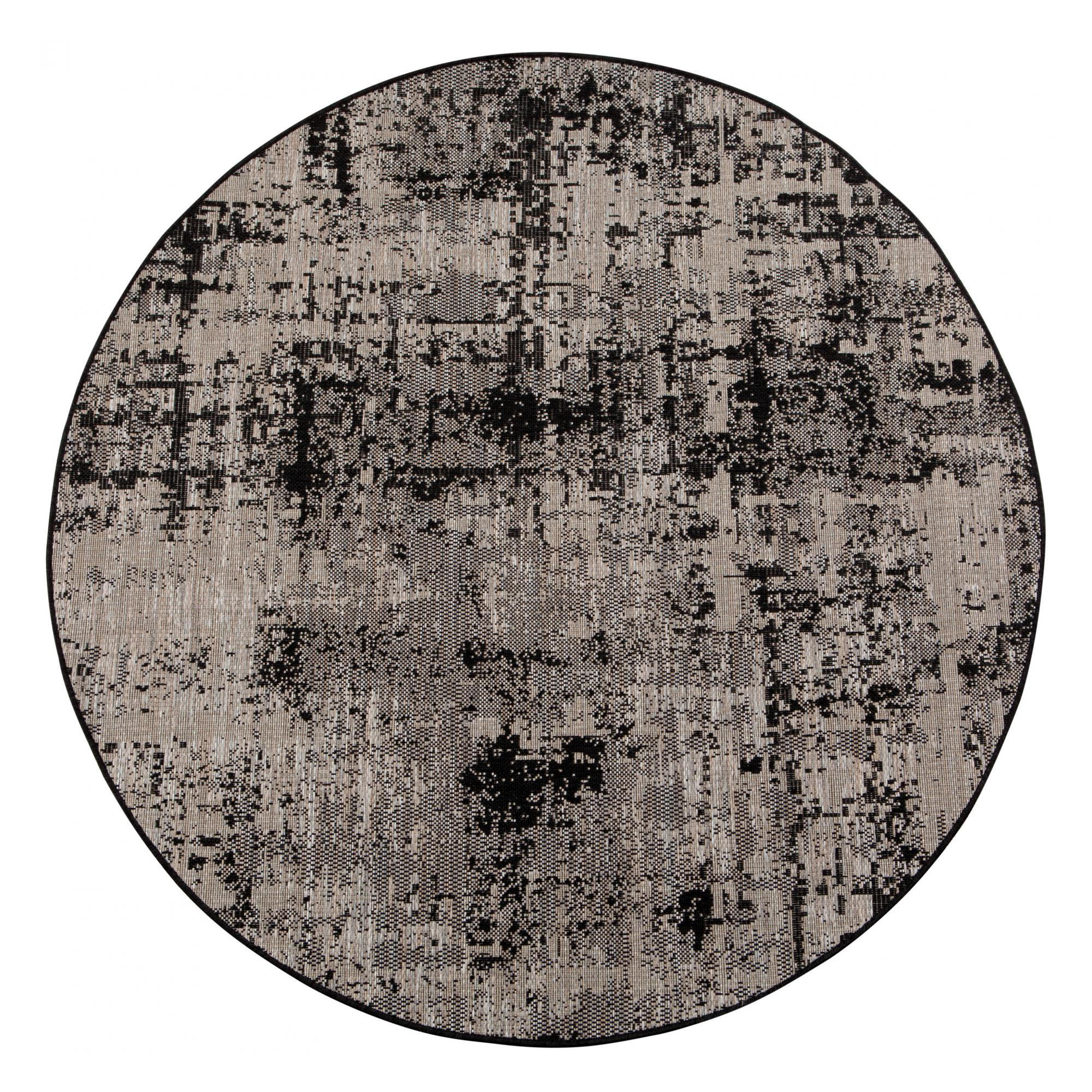 Vivaraise Outdoor-Teppich Schwarz 160x160 cm