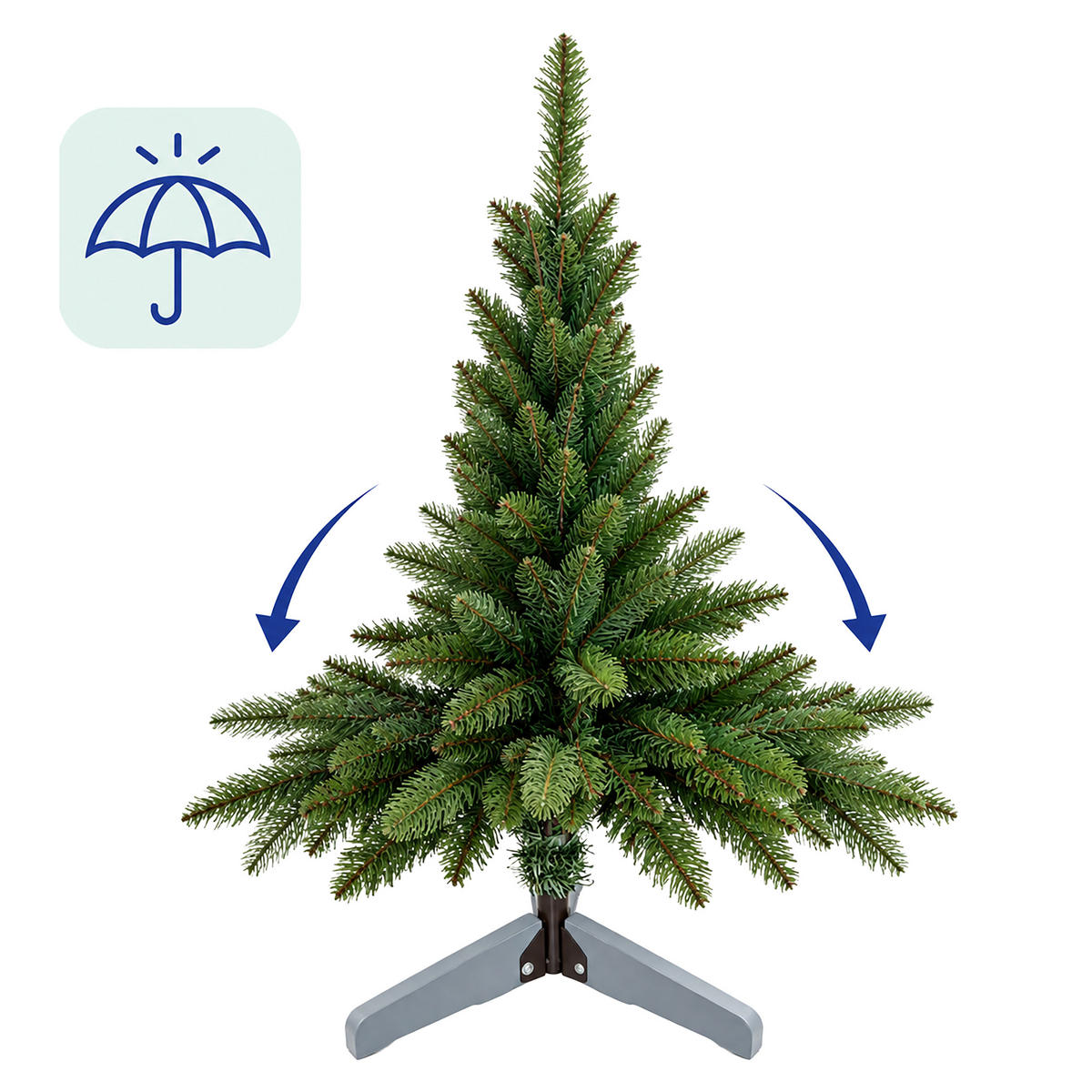 WEIHNACHTSBAUM Grün künstlich Nordmanntanne 180 cm ohne Beleuchtung - Dunkelgrün, Holz/Kunststoff (180cm) - Relaxdays