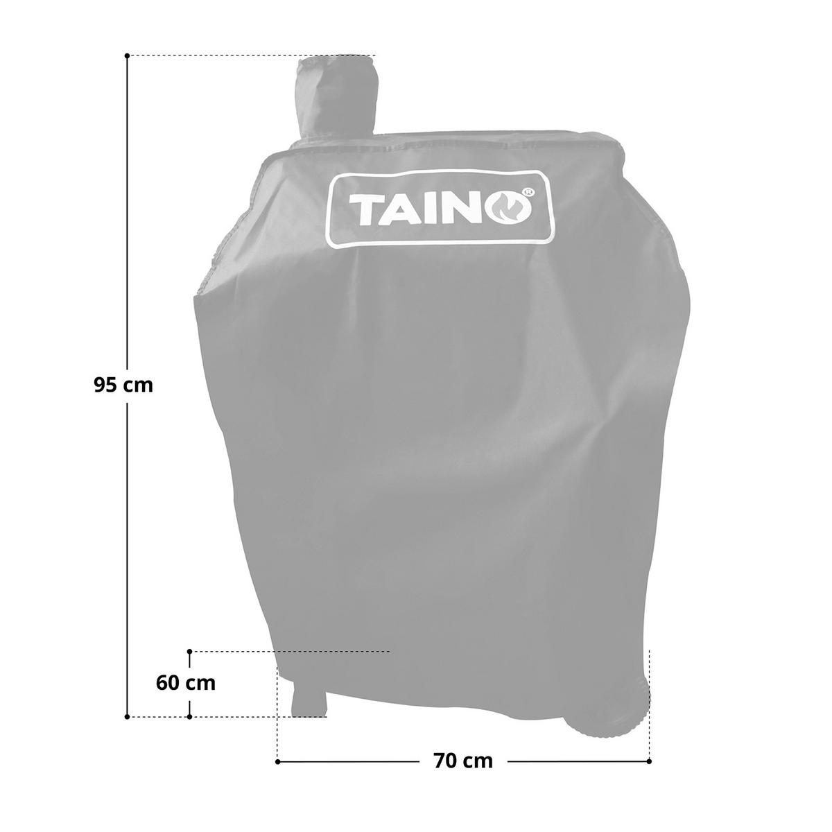HOLZKOHLEGRILL HERO Set inkl. Abdeckhaube - Schwarz, Metall (87/108/57cm) - TAINO