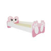 KINDERBETT Bear weiß / Motiv rosa Katze 88 / 164 / 63cm - Hellrosa/Weiß, Holz/Holzwerkstoff (80/160cm) - Feldmann-Wohnen