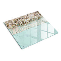 GLASPLATTE 60x52 cm Kirschblüten - Beige, Glas (60/0.4/52cm) - TULUP