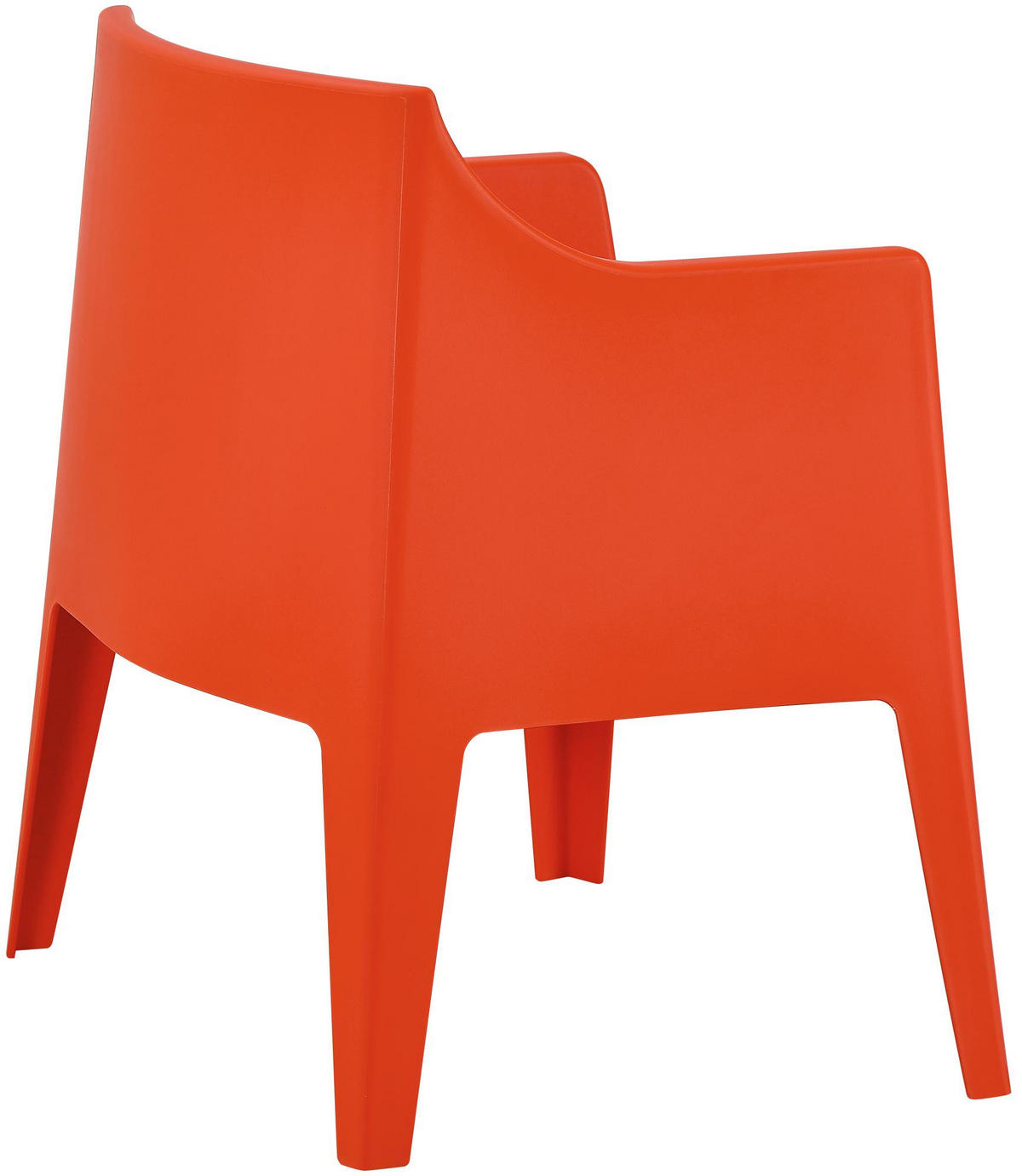 GARTENSTUHL Henri 6er Set 73x57x78cm Kunststoff Orange Stapelstuhl - Orange, Kunststoff (73/78/57cm) - DELUKE