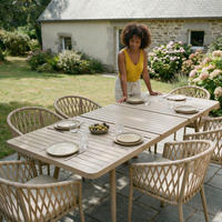 GARTENMÖBEL SET SUNNY - Braun, Metall - IDIMEX